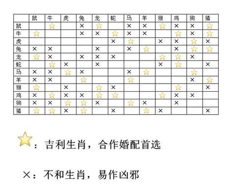 六害生肖|十二生肖六冲六害表：相生相克关系解密